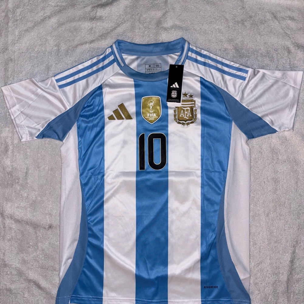 Leonel Messi Adidas Argentina soccer Jersey 2022 World Cup